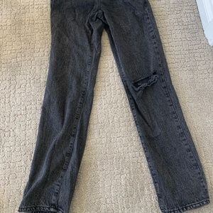 Garage black wash jeans